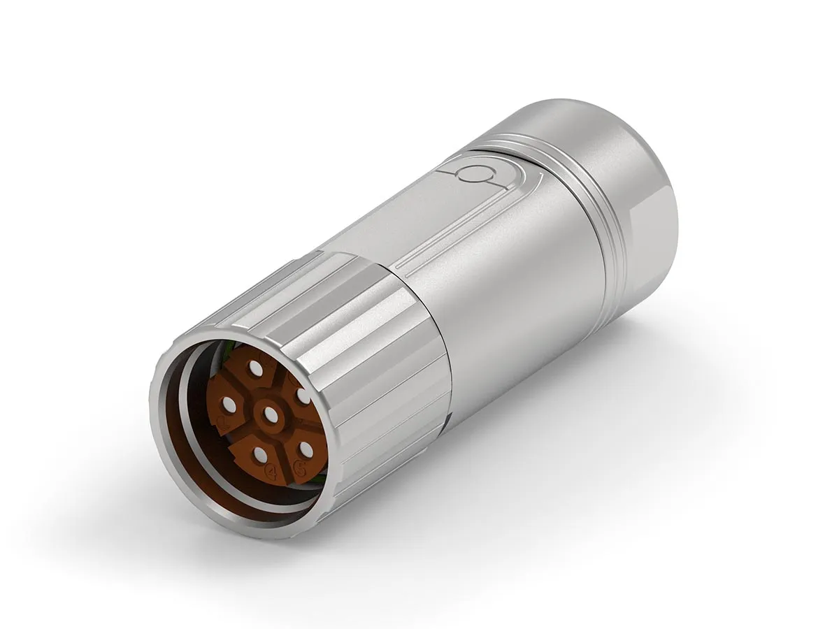 Connettore circolare TE Connectivity, maschio, serie Speedtec 923, Standard, 6 poli, Montaggio a pannello