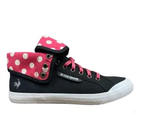Le Coq Sportif Women's Deuville Plus Black Fuchsia Shoes