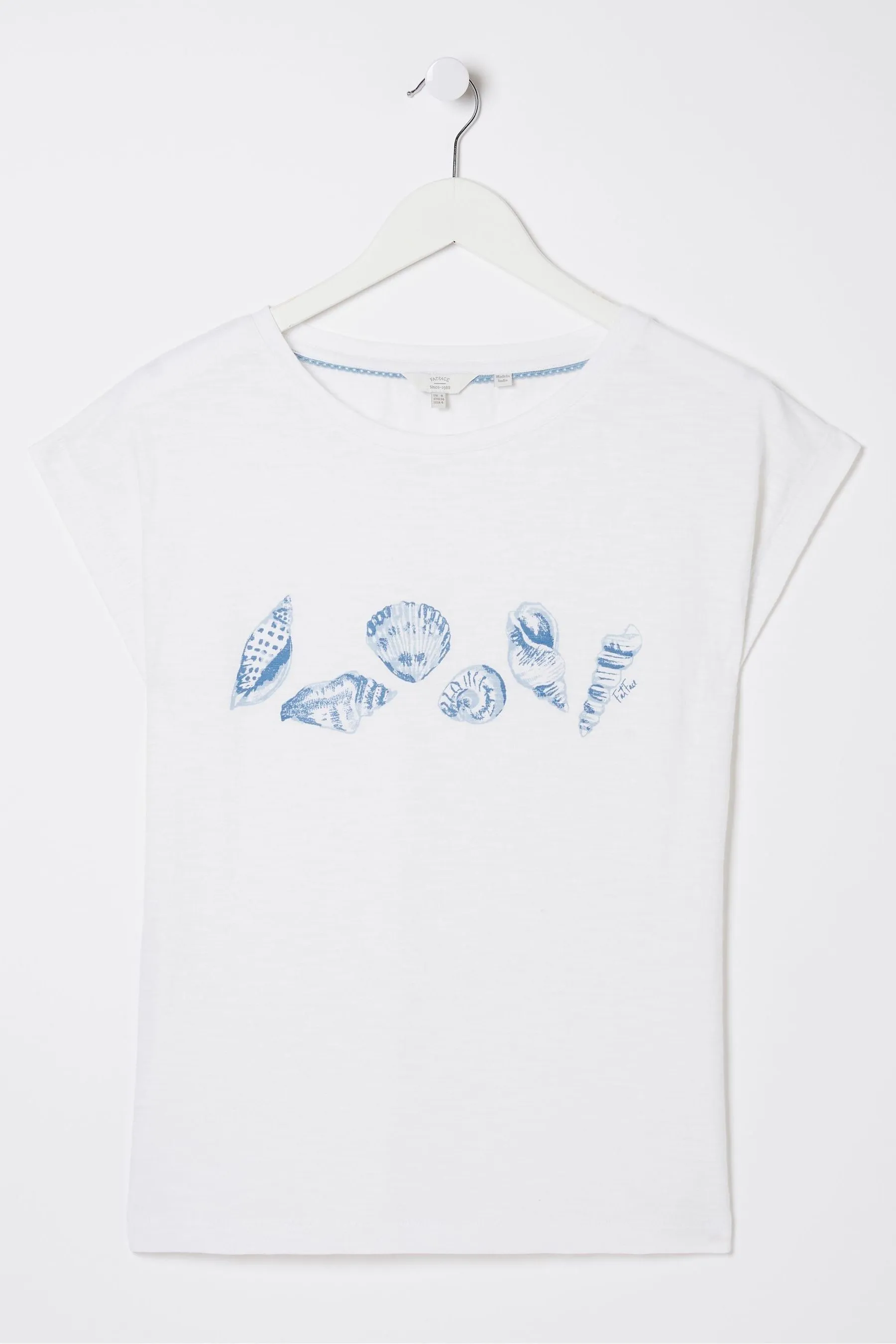 FatFace - T-shirt con grafica di conchiglie