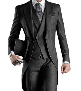 Top Selling Colorful Men's 3-Piece Formal Business Suit in White and Bordeaux, Perfect for Groomsmen at Weddings