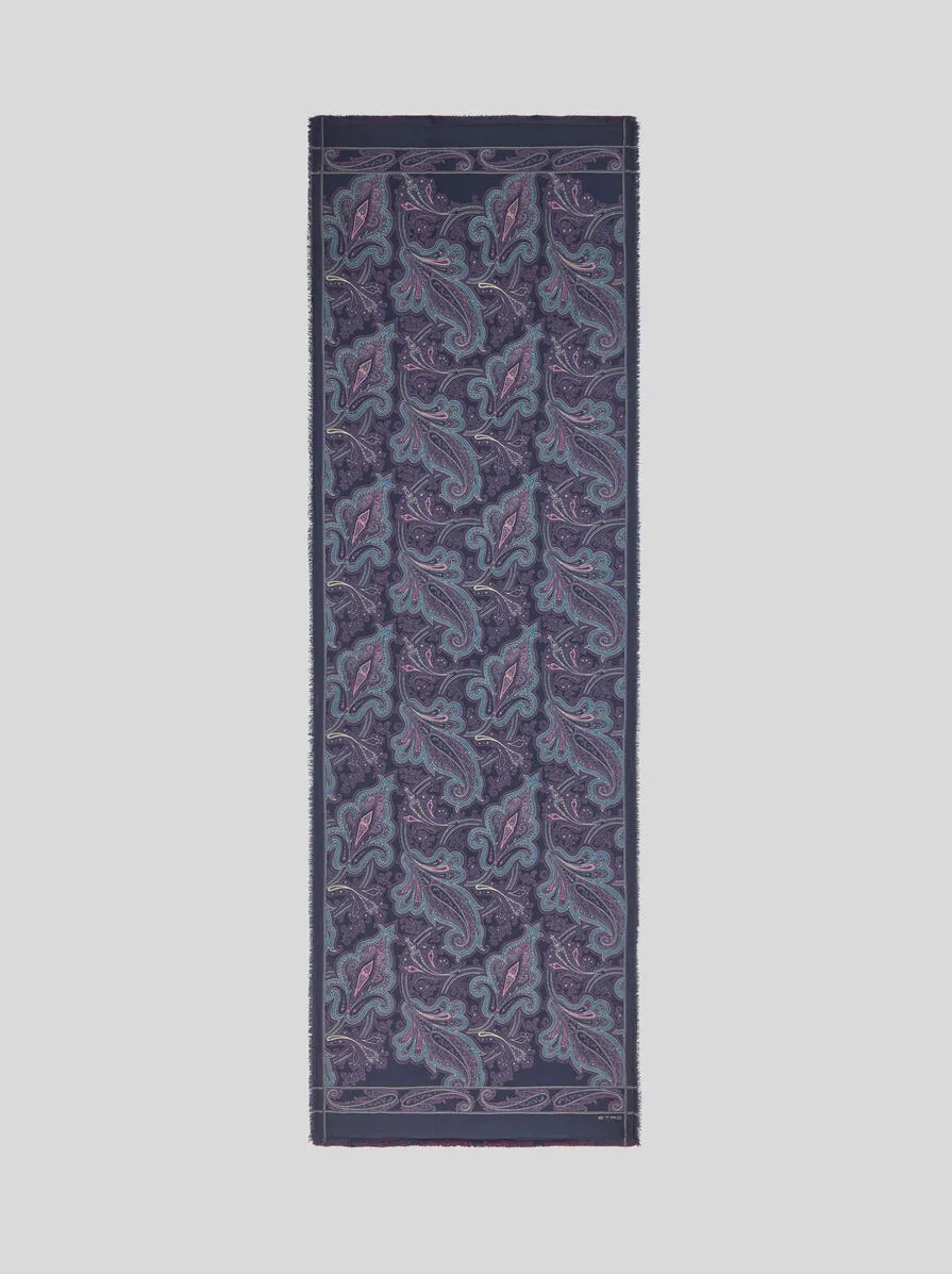 SCIARPA DOPPIA JACQUARD CON STAMPA