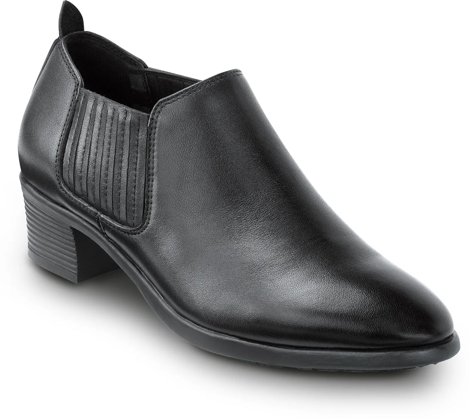 SR MAX Galena Women's Black Demi Boot Style Slip Resistant Soft Toe Work Shoe