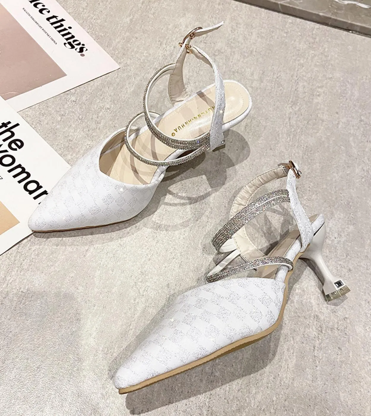 Stylish Pointed Toe High Heel Shoes for Women with Rubber Sole for Spring/Summer 2022