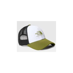 The North Face Mudder Trucker Olive Green/White/Black Logo Badge Cap